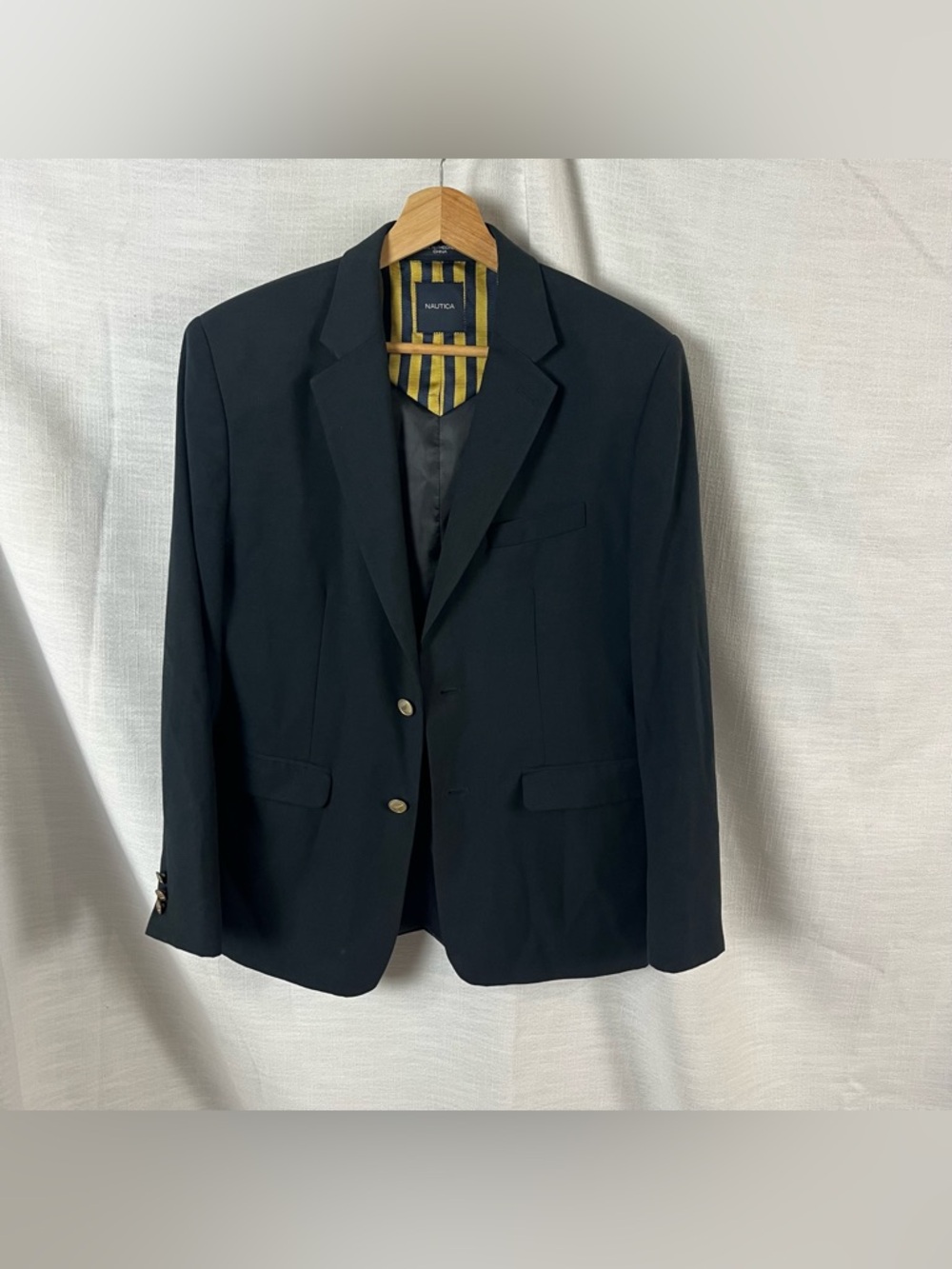 Nautica Youth Boys Classic Navy Blue Sport Coat Blazer Size 18